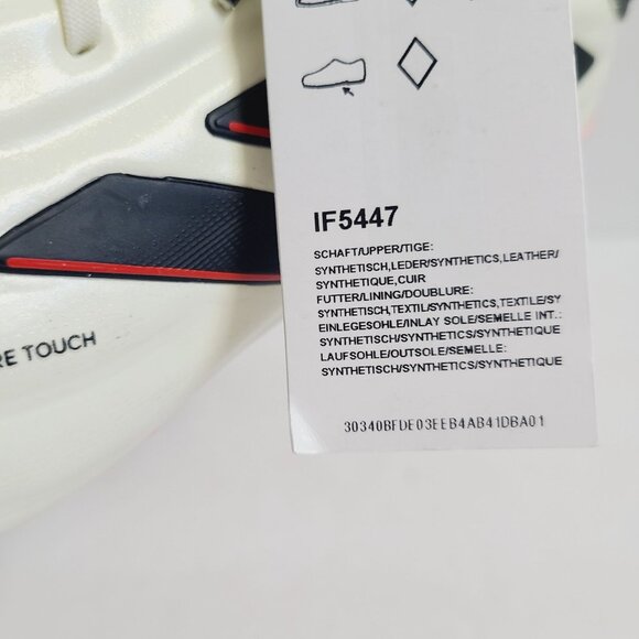 NEW Adidas Pure 2 Elite FG Soccer Cleats IF5447 Size 9.5 Ivory